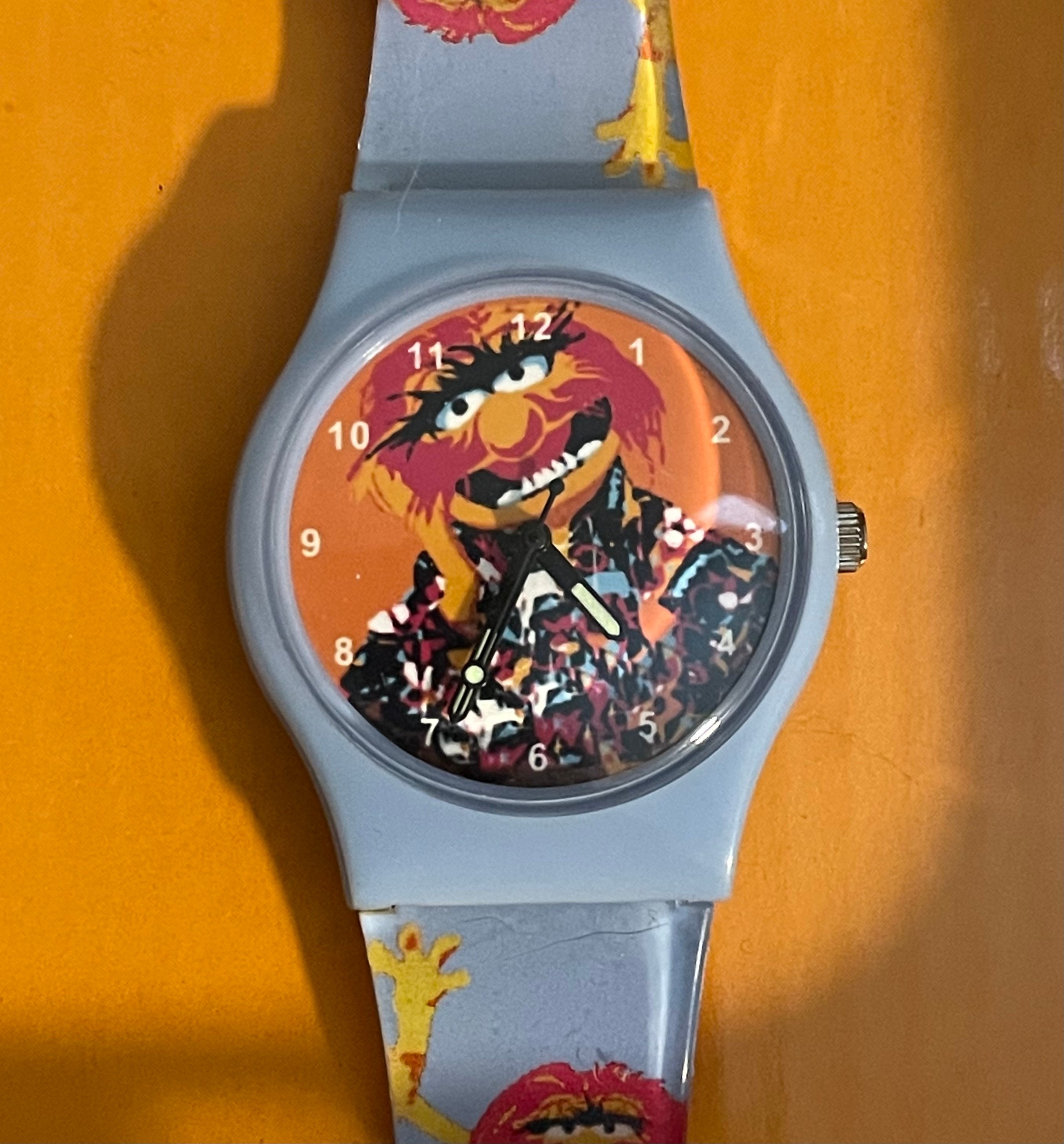 Muppets Animal Watch- Vintage Accessory Time Muppets Animal Watch, with Metal Lunchbox