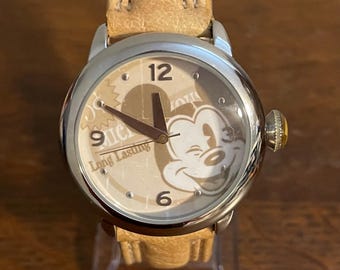 SII Marketing Walt Disney Mickey Mouse-horloge uit de jaren 90 - Vintage Disney Winking Mickey Watch