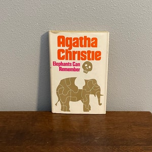 1972 Book Club Edition of Elephants Can Remember by Agatha Christie- BCE of Elephants Can Remember