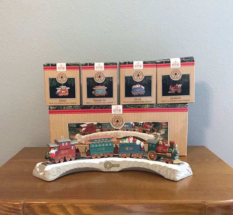 1991 Hallmark Claus & Co. Railroad Ornament Set Vintage - Etsy