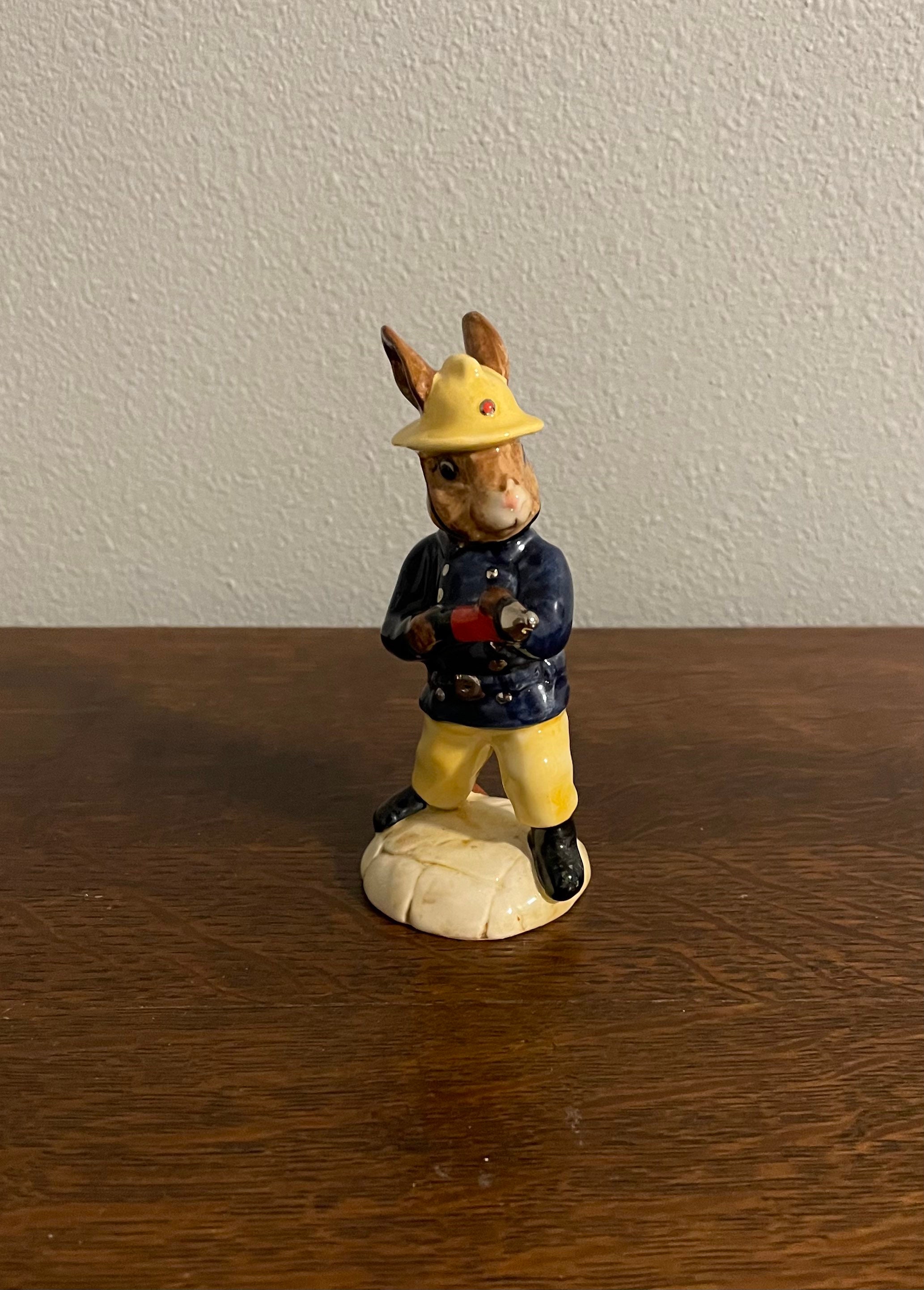 1988 Fireman Bunnykins Figurine Royal Doulton Firefighter | Etsy