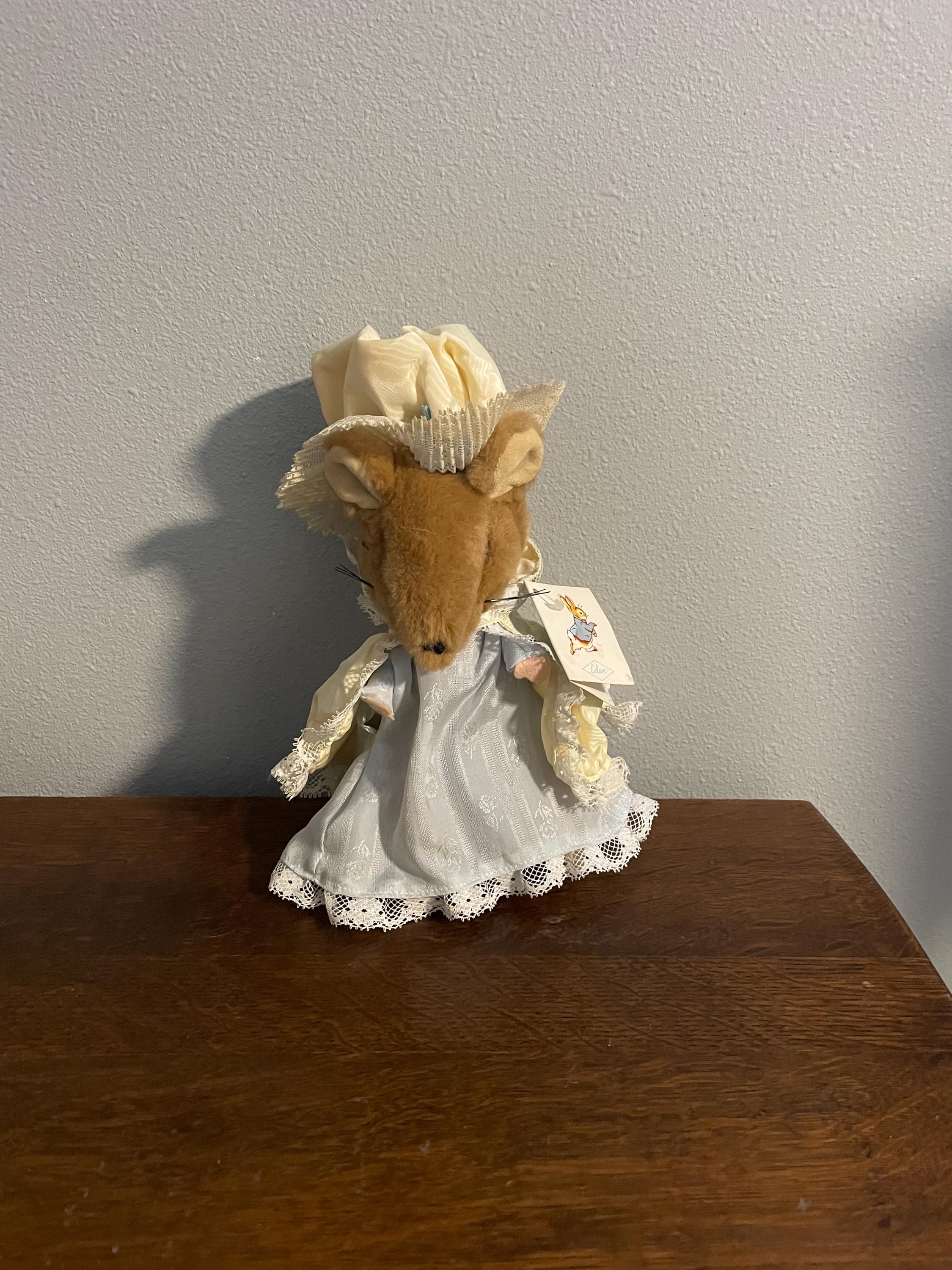 1986 Eden Toys Beatrix Potter Lady Mouse Doll- Vintage the World