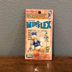 1965 Lakeside Toys Disney Donald Duck Super Mini-Flex Toy in Original Packaging