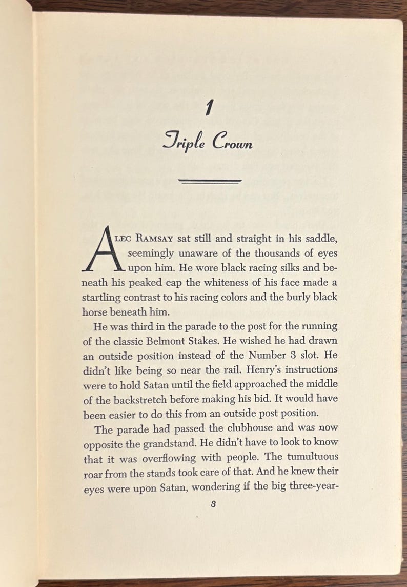 1949 First Edition, Second Printing of The Black Stallion and Satan by Walter Farley, Illustrated by Milton Menasco image 8