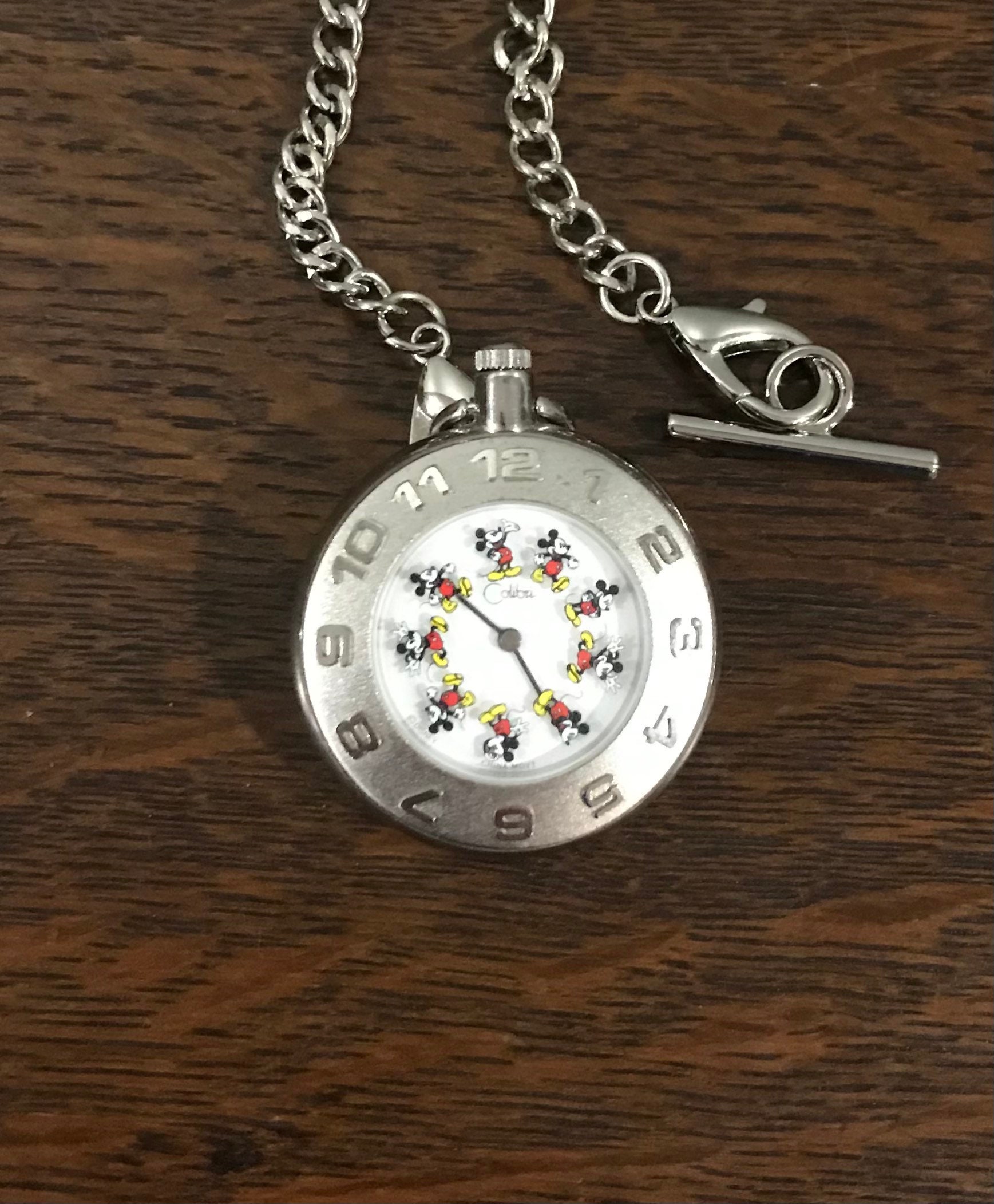 colibri mickey mouse pocket watch