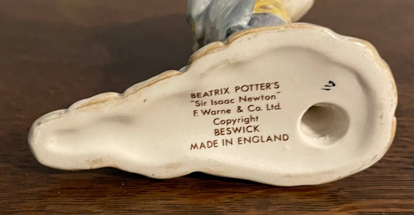 beswick beatrix potter sir isaac newton