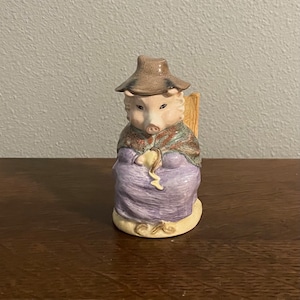 And This Pig Had None- Beatrix Potter Figurine, Royal Albert, England, Copyright 1992