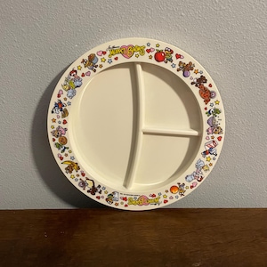 1988 Muppet Babies Melamine Divided Plate- Vintage Melamine Muppet Babies Divided Dish