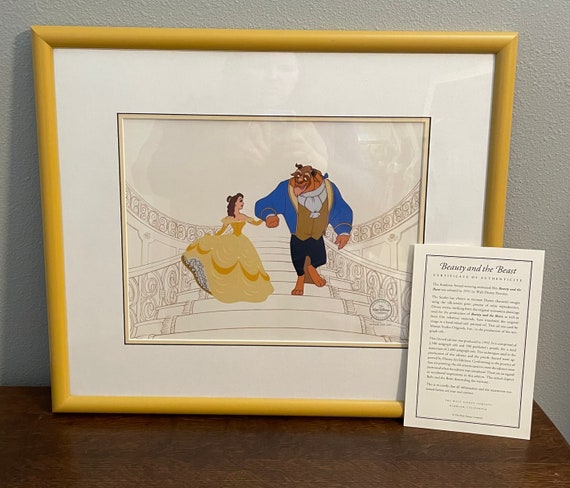 Beauty and the Beast ハンドペイント セル画 限定500 1990's Limited Edition Beauty and the Beast Serigraph Cel- Vintage