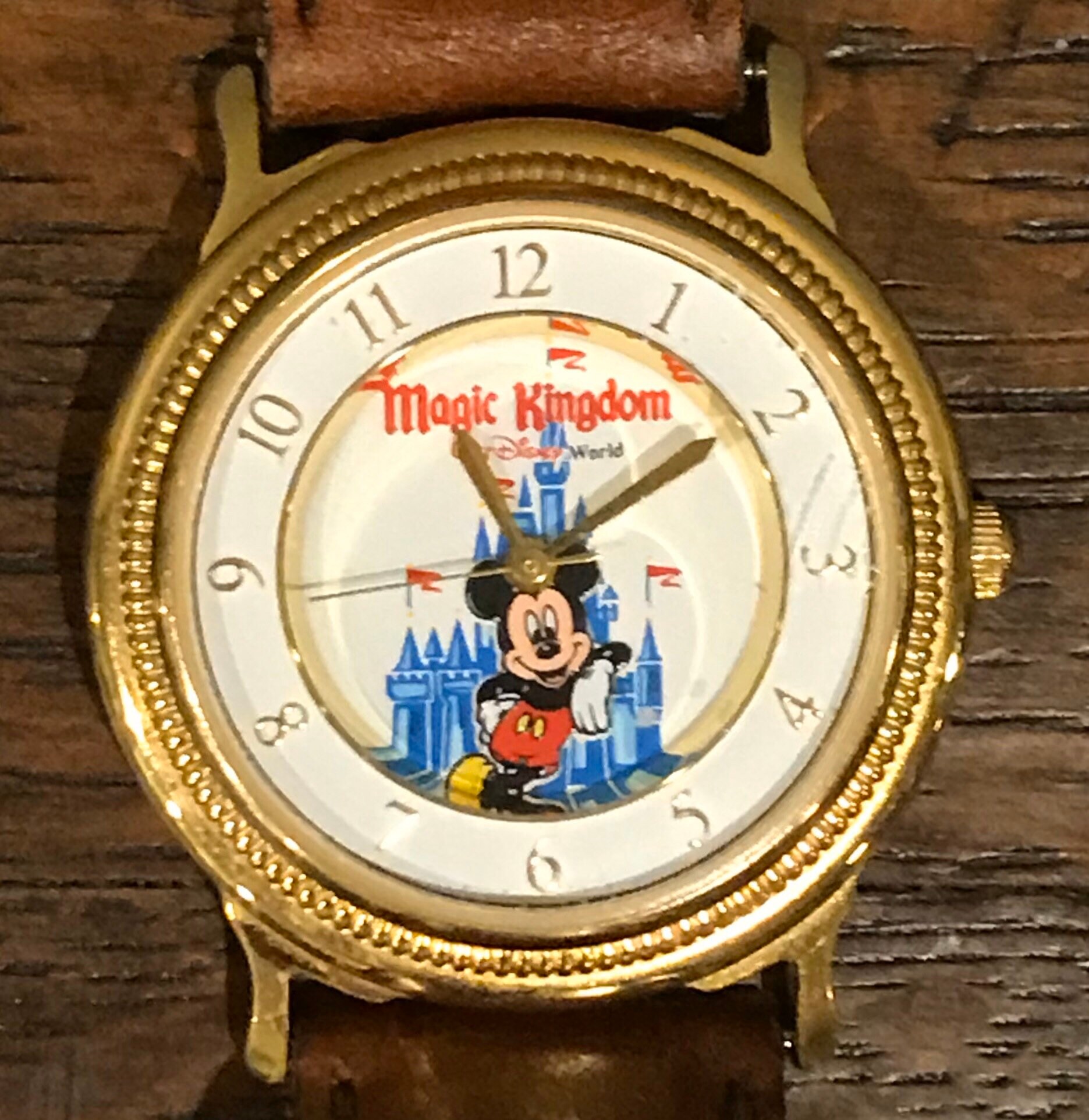 1990's Disney Time Works Mickey Mouse Magic Kingdom Watch Etsy