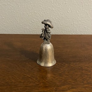 1990’s New England Collectors Beatrix Potter Benjamin Bunny Bell- Vintage Silver Plated Pewter Benjamin Bunny Bell