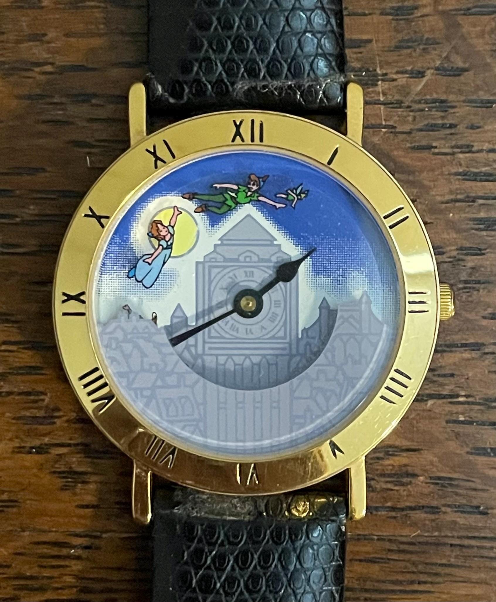 Disney Pedre PETER PAN WATCH Limited Edition #00758 OF 10,000 W/ COA CASE WORKS! Pedra Limited Edition Peter Pan Watch- Vintage Disney Store  main image 4