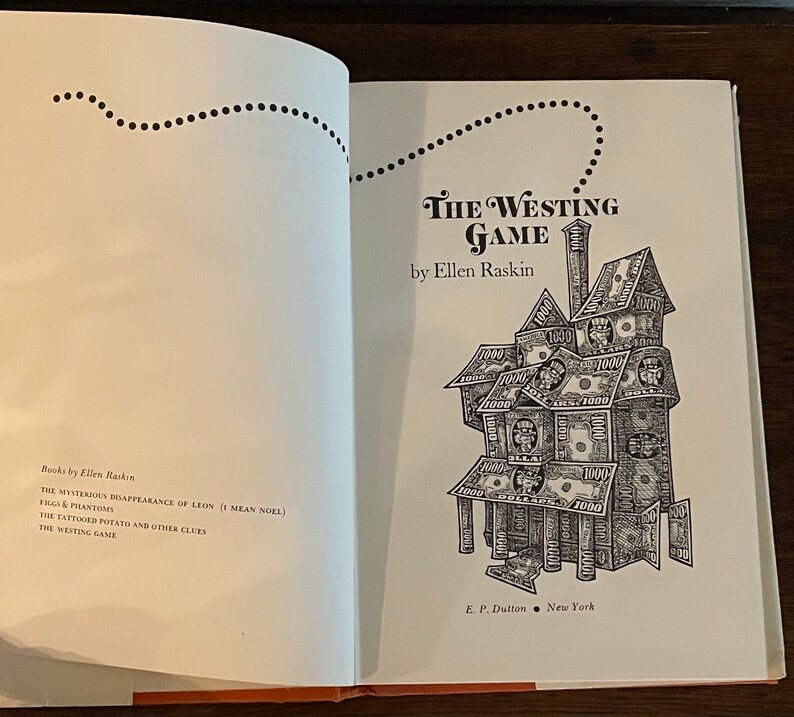 1978 First Edition Third Printing of the Westing Game by - Etsy