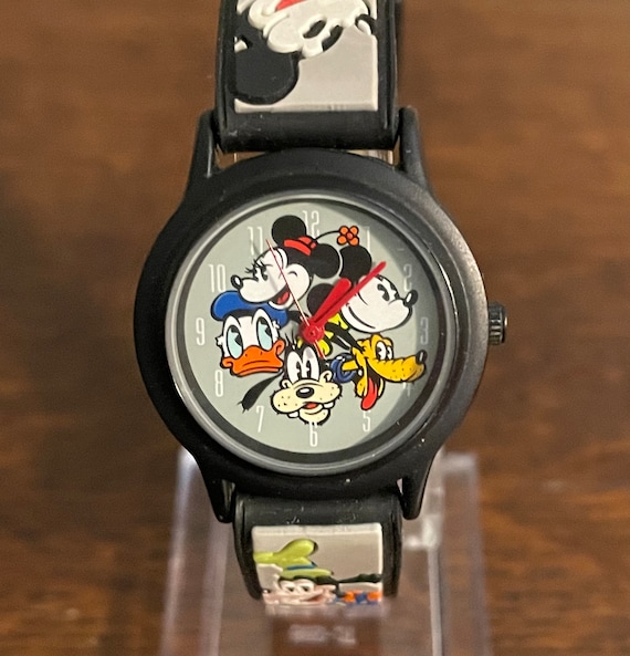 1990's Disney Time Works Mickey Mouse and Friends Watch Etsy Hong Kong