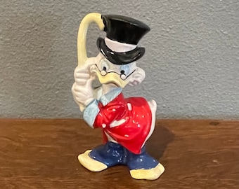 1960’s Walt Disney Productions Uncle Scrooge Figurine- Vintage Disney Japan Scrooge McDuck Figurine