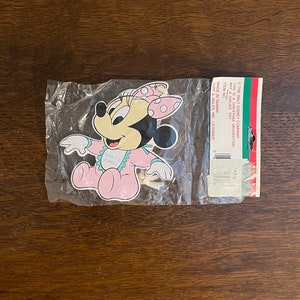 1984 Santa&#39;s World Walt Disney Company Baby’s First Christmas Ornament- Vintage Kurt Adler Baby Minnie Mouse Ornament