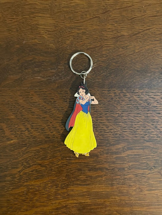 1990’s Applause Snow White Keychain- Vintage Rubbe