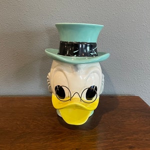 1960’s Ahorro Bancomer Disney Scrooge McDuck Bank- Vintage Ceramic Disney Scrooge McDuck Head Bank