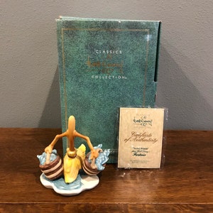 1990’s Walt Disney Classics Collection Fantasia “Bucket Brigade” Figurine- Vintage WDCC Fantasia Sorcerer’s Apprentice Broom Figurine