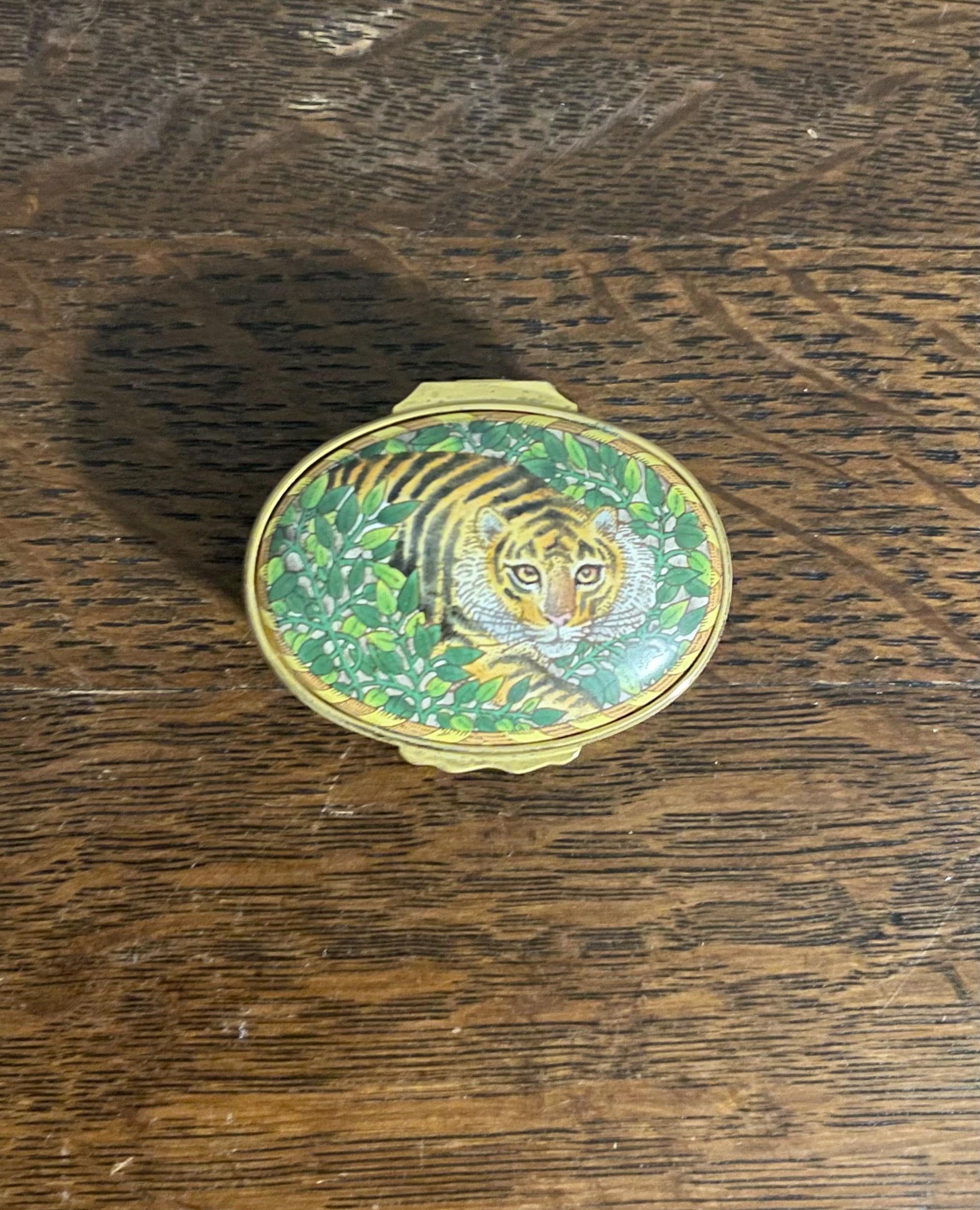 Halcyon Days Enamel Cat Box - Etsy