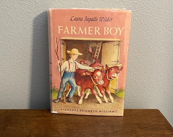 1953 First Edition THUS of Farmer Boy by Laura Ingalls Wilder, Illustrated by Garth Williams