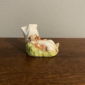 Benjamin Wakes Up- Beatrix Potter Figurine- Royal Albert, England, Copyright 1990