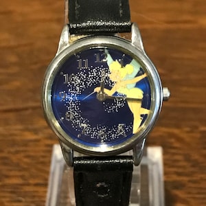 1990&#39;s Disney SII Marketing Tinker Bell Pixie Dust Watch- Vintage Women’s Peter Pan Tinker Bell Fairy Dust Watch