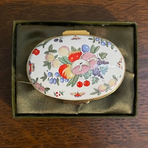 Crummles The Worcester Plate Trinket Box- Vintage 1765-1775 The Worcester Plate, The Wallace Gallery Box