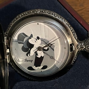 1990’s Mickey Mouse Collection Disney Mickey Mouse “Delayed Date” Pocket Watch- Vintage Mickey Pocket Watch