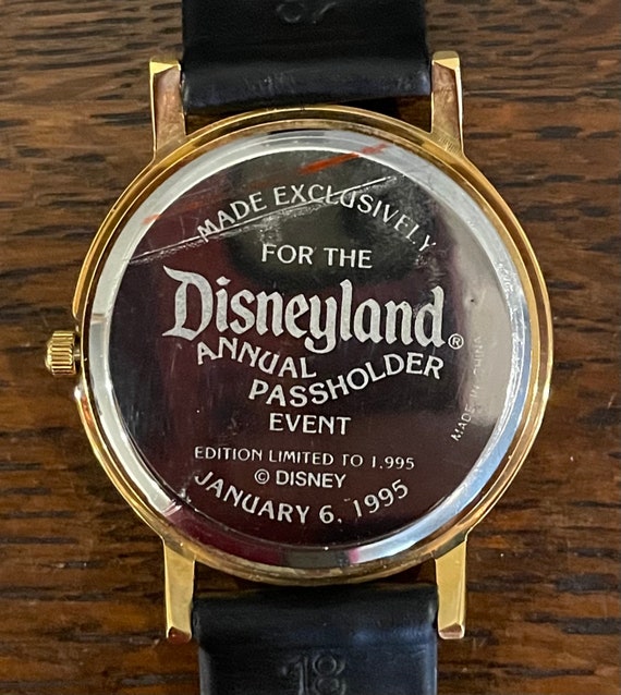Disneyland Annual Pass Holder Event Watch from January 6, 1995 Disneyland 1995 Pass Holder Watch with Rotating Flying  main image 2