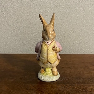 Mr. Benjamin Bunny- Beatrix Potter Figurine- Royal Albert, England, Copyright 1989