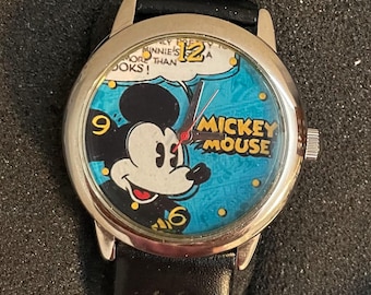 ディズニー　レトロ　年代物　ディズニーレア　ミニー　腕時計 1960年代のディズニーミニーマウス腕時計、手巻き式機械式、インガソル