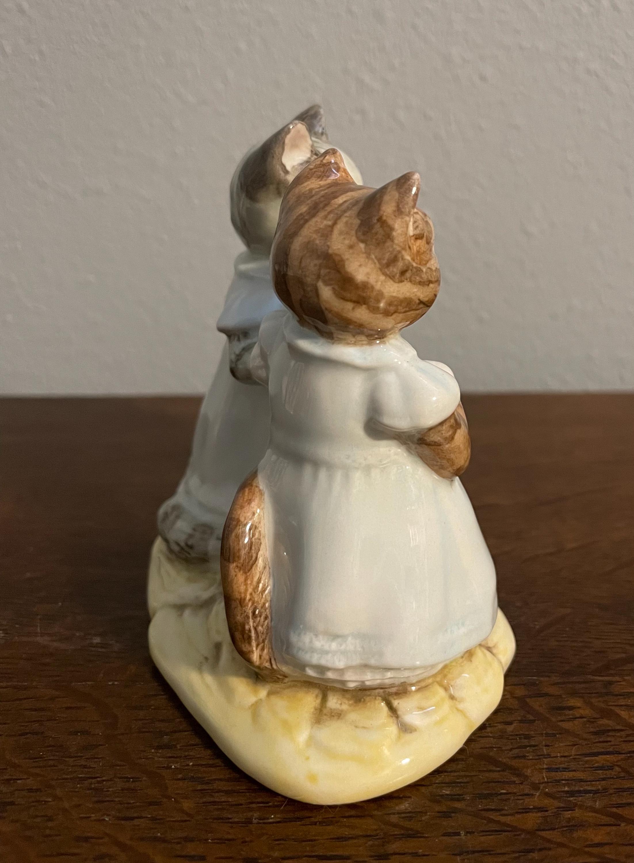 Mittens and Moppet- Beatrix Potter Figurine, Royal Albert, England