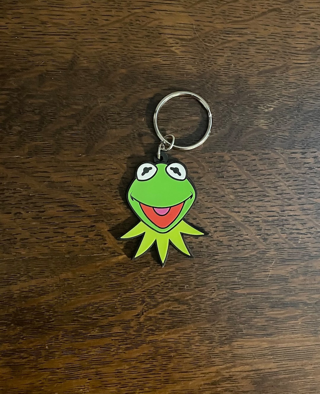 1990s Applause Kermit the Frog Keychain Vintage Rubber Jim Henson