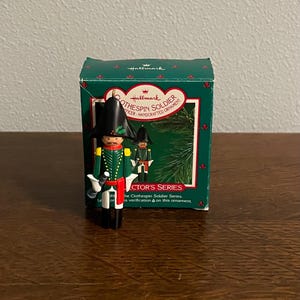 1986 Hallmark Clothespin Soldier Ornament- Fifth in the Series- Vintage Hallmark French Officer Christmas Ornament