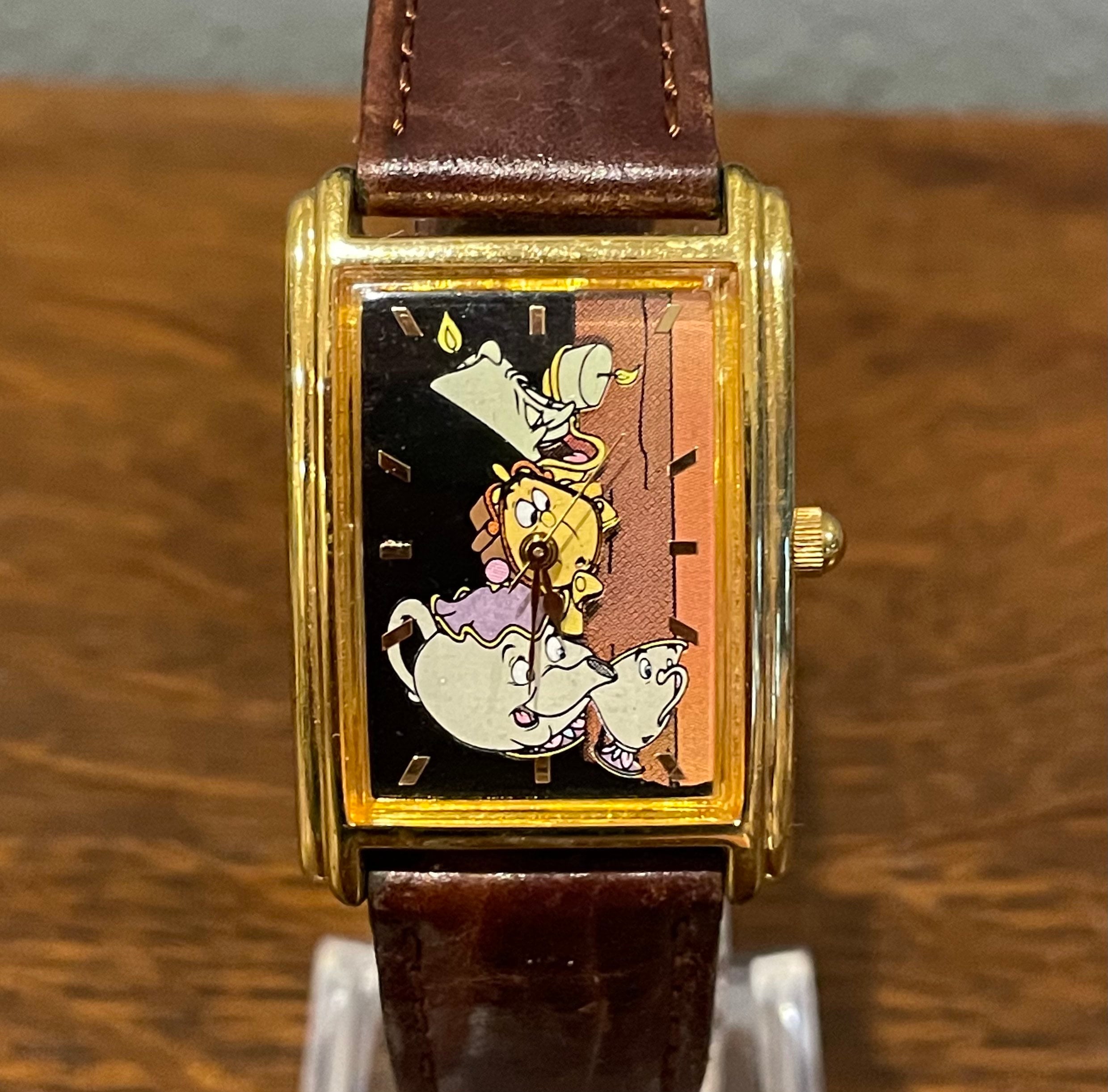 Rare Disney Store Beauty and the Beast Mrs Potts & Chip Unisex Vintage Watch 1990 main image 4
