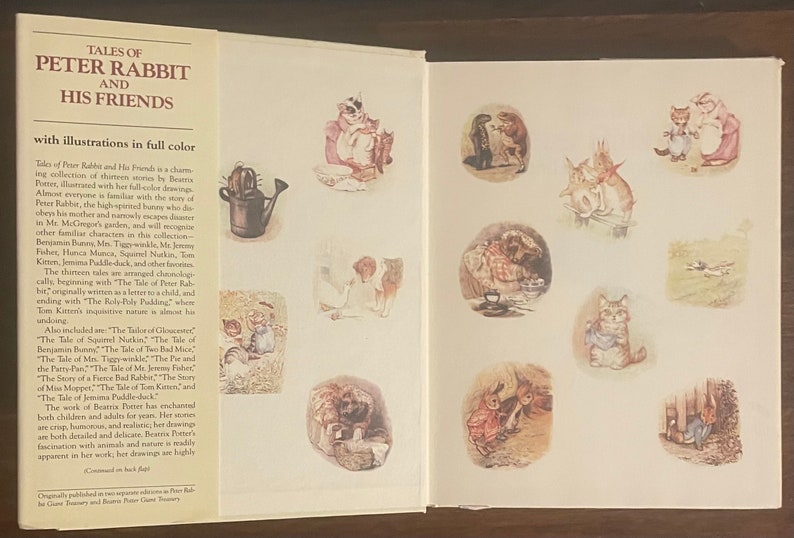 1984 Edition of Tales of Peter Rabbit and His Friends by Beatrix Potter ...