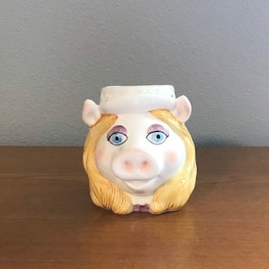 1970&#39;s Miss Piggy Mug by Sigma the Tastesetter- Vintage Miss Piggy Muppet Mug