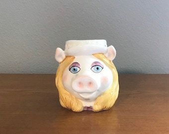 1970er Miss Piggy Becher von Sigma der Tastesetter - Vintage Miss Piggy Muppet Becher