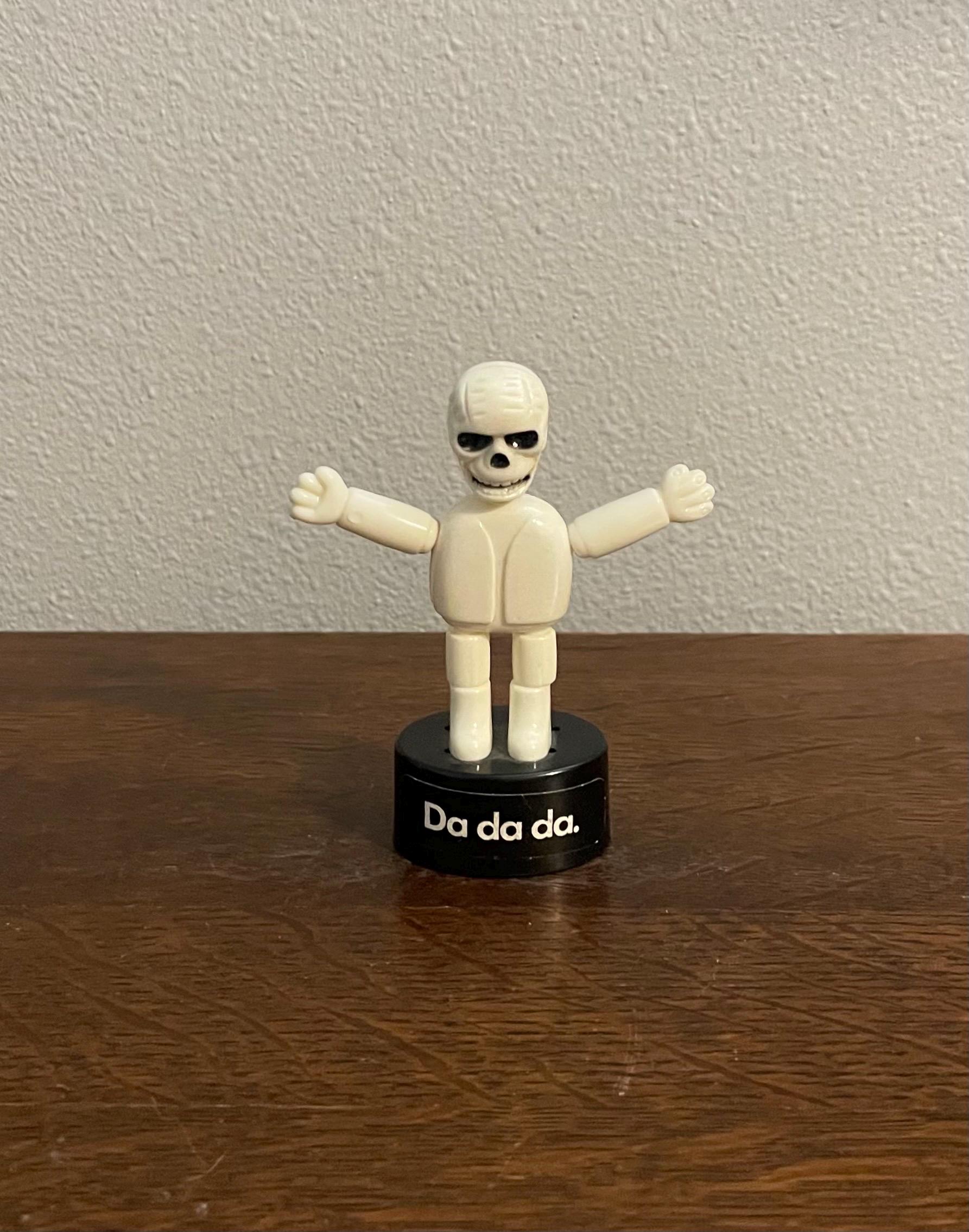 1990's Volkswagen Da Da Da Skeleton Push Button Puppet- Vintage