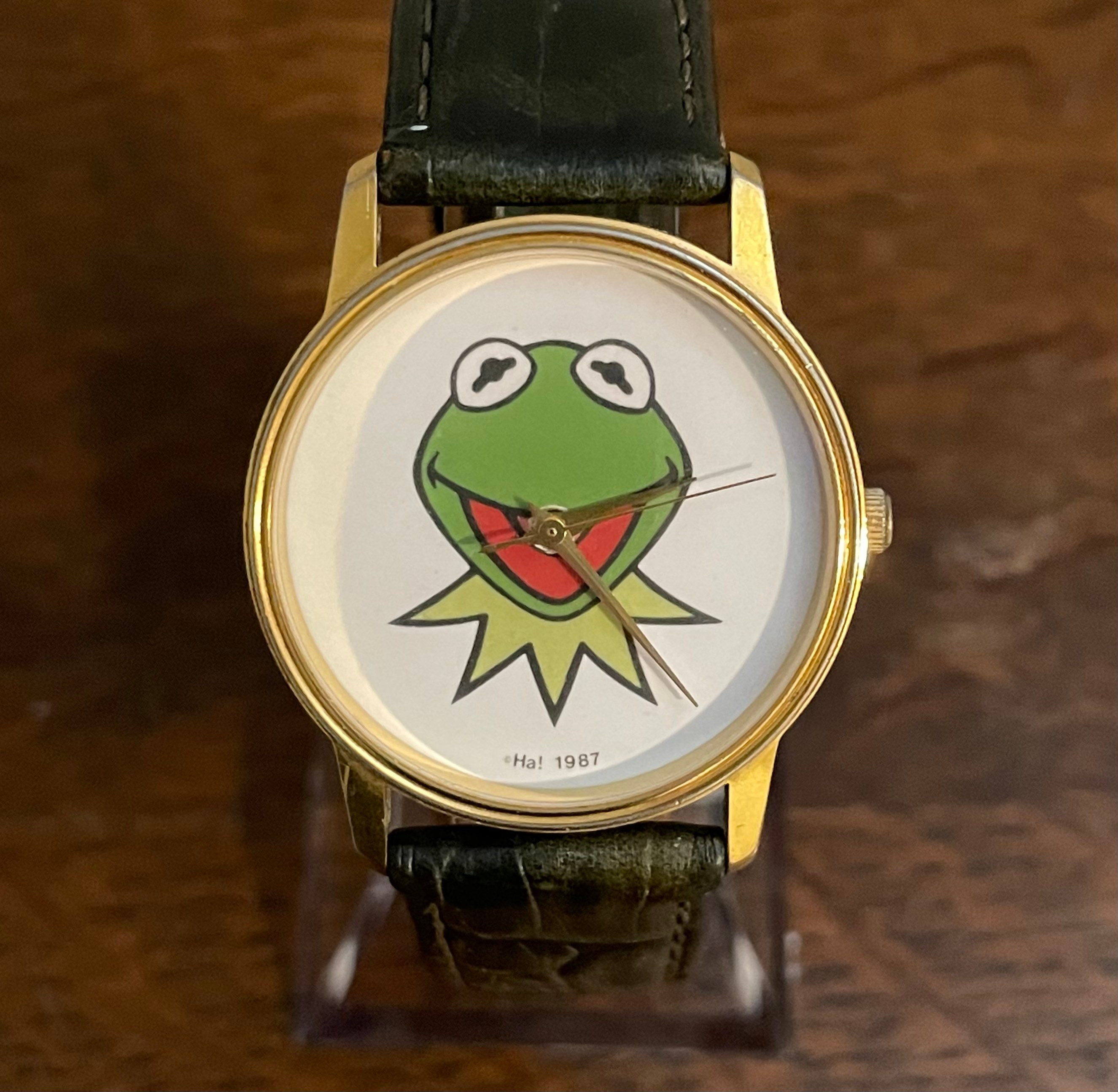 The Muppets Kermit Face Watch - Black Strap DISNEY Muppets Kermit Watch for Men – Classic Character  main image 3
