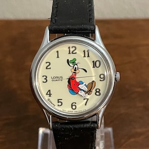1980&#39;s Lorus Glow in the Dark Backwards Goofy Watch- Vintage Unisex Backward Goofy Wristwatch
