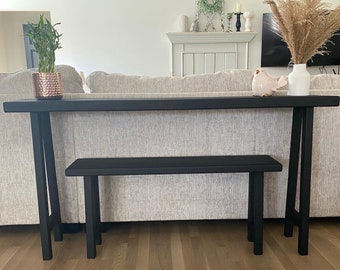 Handcrafted Wood Entryway Table | Foyer Table | Narrow Table |Skinny Table Accent Furniture | Long Table | Nesting Table| Customizable |