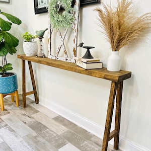 Handcrafted Entryway Table | Foyer Table | Barn Wood | Narrow Table | Accent Furniture | Skinny Table | Hallway | Rustic | Customizable |USA