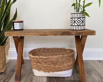 Solid Wood Entryway Bench Canada