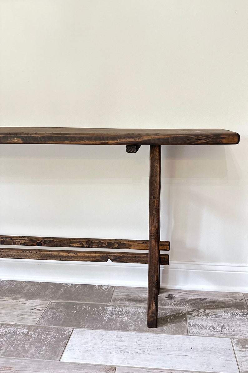 Rustic Wood Console Table: Entryway Sofa Accent Table - Etsy