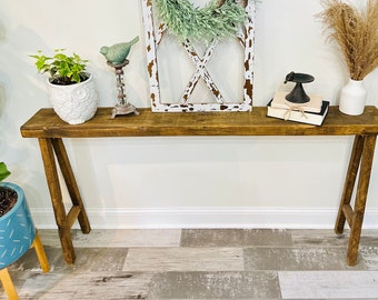 Handcrafted Sofa Table | Console Table | Barn wood | Farmhouse Table | Accent Furniture | Skinny Table | Entryway Table | Spring Decor |Wood