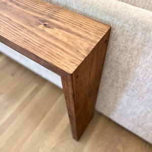 Modern Waterfall Table Console Sofa Table