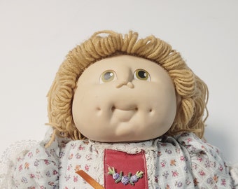 1984 MN Thomas Original Doll Cabbage Patch Kids CPK with Outfit ~ Original Martha Nelson Thomas Cabbage Patch Doll Baby