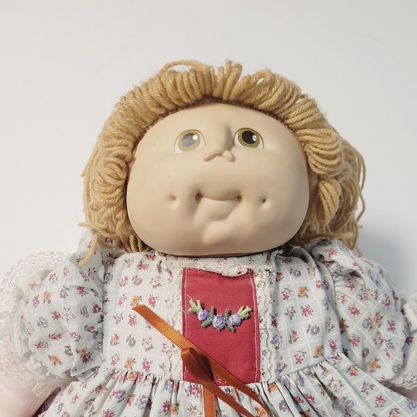 1984 MN Thomas Original Doll Cabbage Patch Kids CPK with Outfit ~ Original Martha Nelson Thomas Cabbage Patch Doll Baby